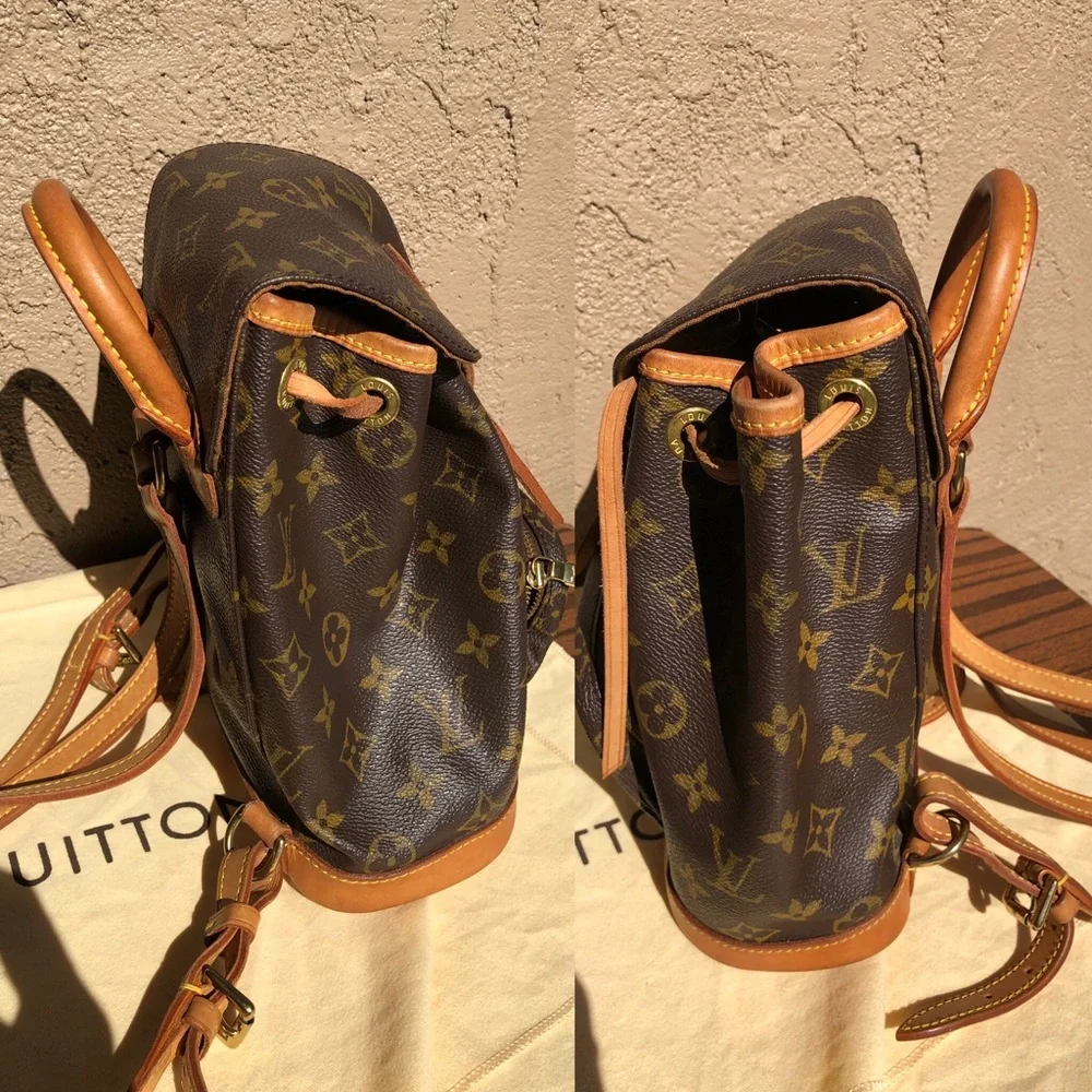 💎 Kendall Jenner 💎 mini BACKPACK Louis Vuitton montsouris pm RARE - Picture 9 of 16